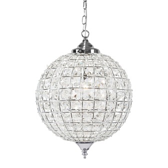 Szklana lampa wisząca Isabelle 40cm kryształ
